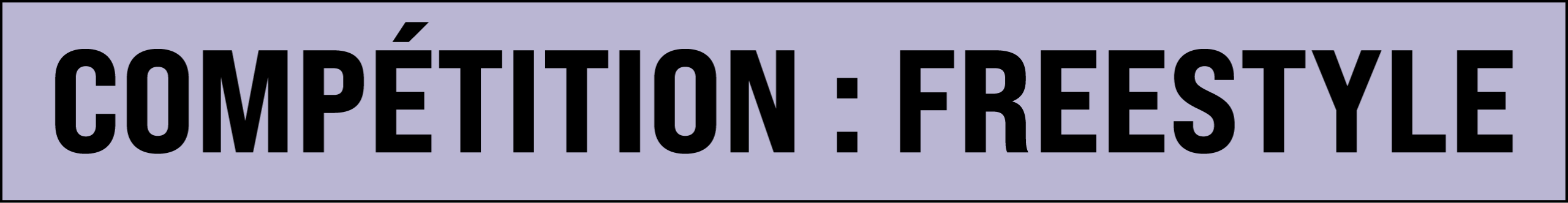 Compétition freestyle